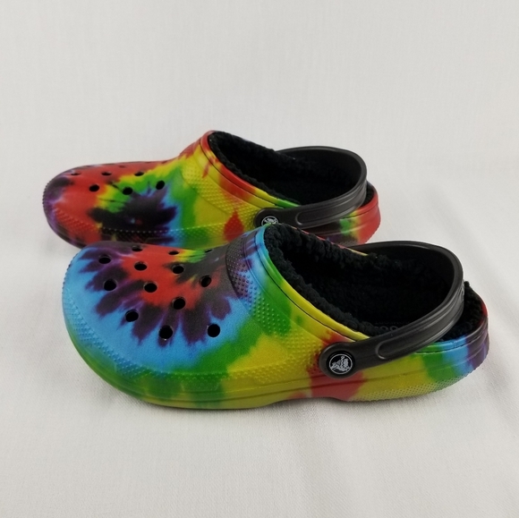 CROCS Other - Crocs Tye Dye Winterized Clogs.